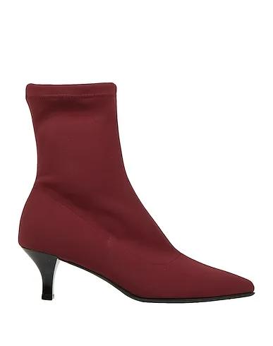 Burgundy Techno fabric Ankle boot