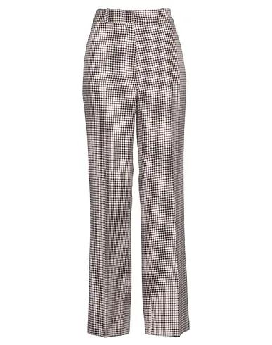 Burgundy Tweed Casual pants