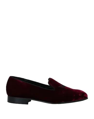 Burgundy Velvet Loafers