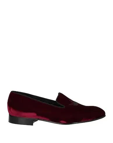 Burgundy Velvet Loafers