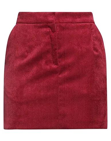 Burgundy Velvet Mini skirt