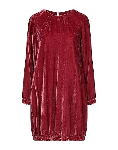 Burgundy Velvet Short dress