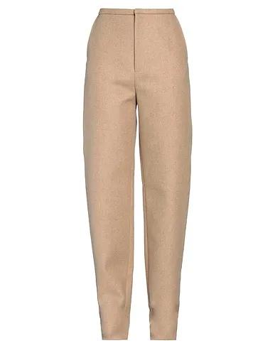 Camel Boiled wool Casual pants