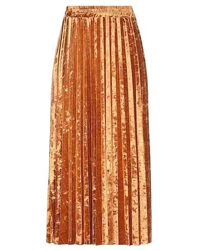 Camel Chenille Maxi Skirts