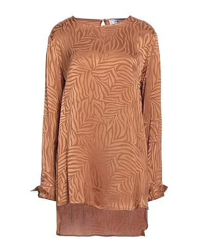 Camel Crêpe Blouse