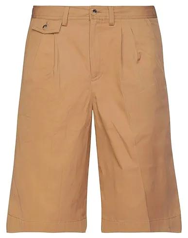 Camel Gabardine Shorts & Bermuda