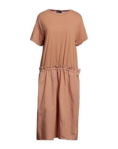 Camel Jersey Midi dress