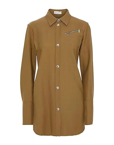Camel Jersey Solid color shirts & blouses
