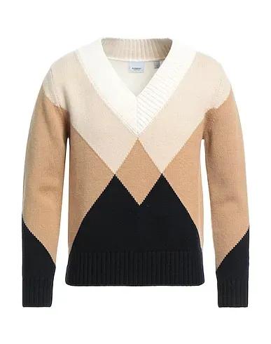 Camel Knitted Cashmere blend