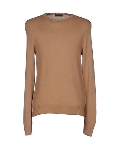 Camel Knitted Cashmere blend