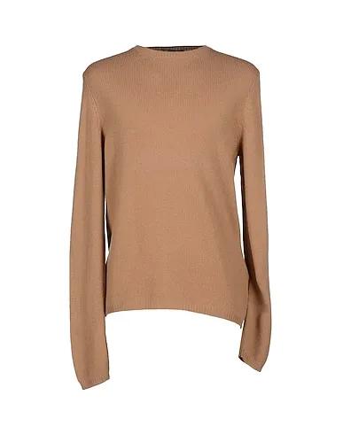 Camel Knitted Cashmere blend