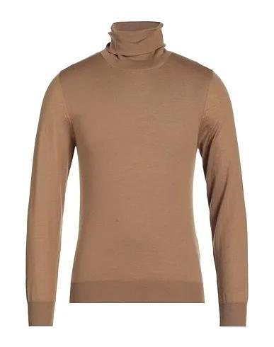 Camel Knitted Cashmere blend