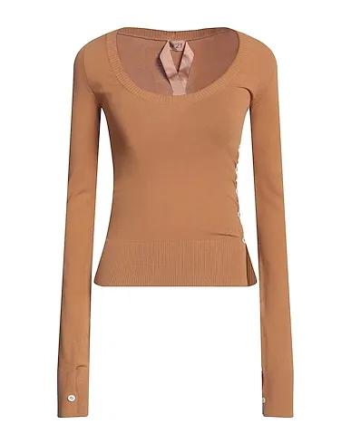 Camel Knitted Sweater
