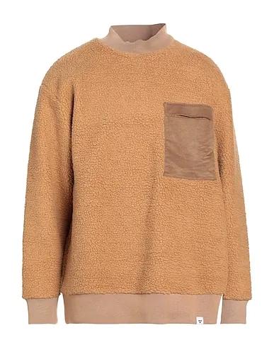 Camel Knitted Sweatshirt
