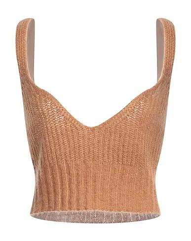 Camel Knitted Top