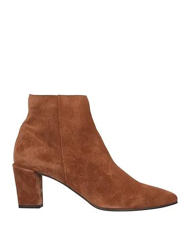 Camel Leather Ankle boot