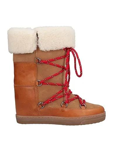 Camel Leather Ankle boot