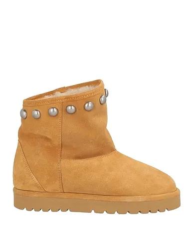 Camel Leather Ankle boot