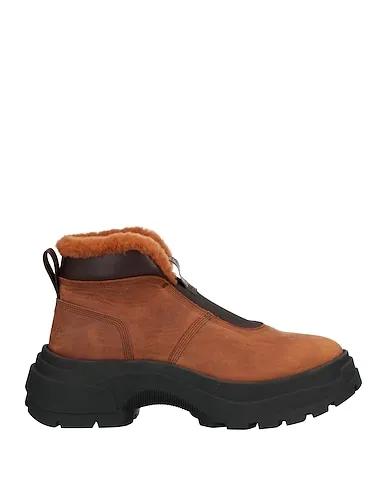 Camel Leather Ankle boot