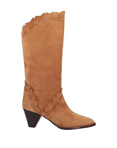 Camel Leather Boots