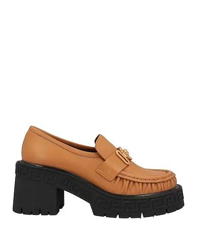 Camel Leather Loafers