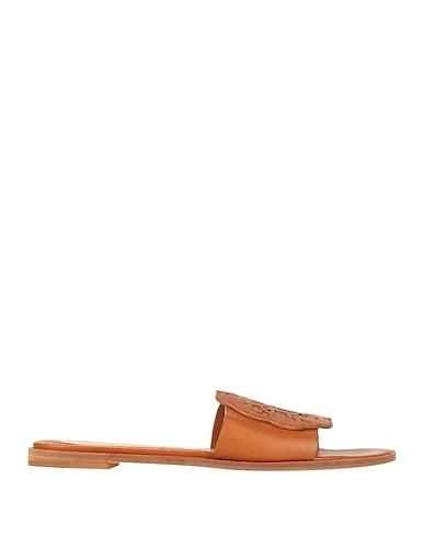 Camel Leather Sandals