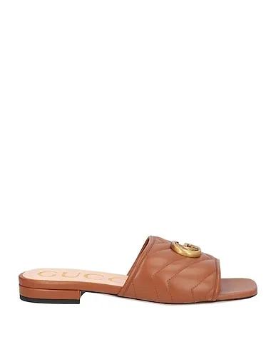 Camel Leather Sandals