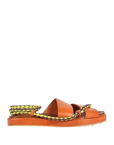 Camel Leather Sandals