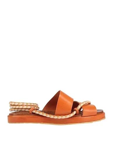 Camel Leather Sandals