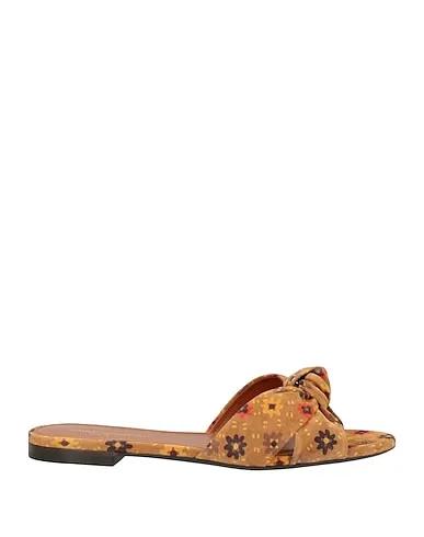 Camel Leather Sandals