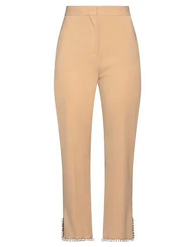 Camel Plain weave Casual pants
