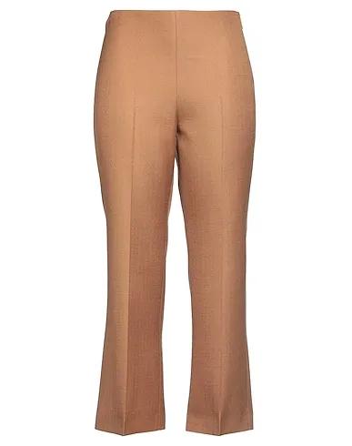 Camel Plain weave Casual pants