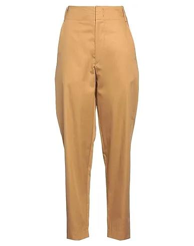 Camel Plain weave Casual pants