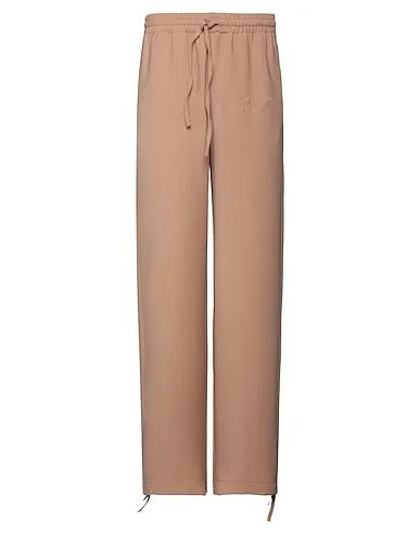 Camel Plain weave Casual pants