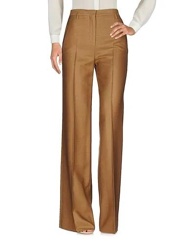 Camel Plain weave Casual pants