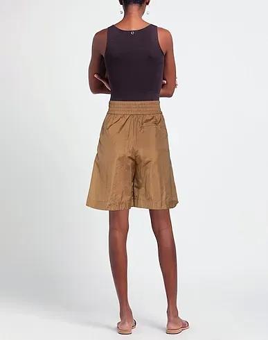 Camel Plain weave Shorts & Bermuda