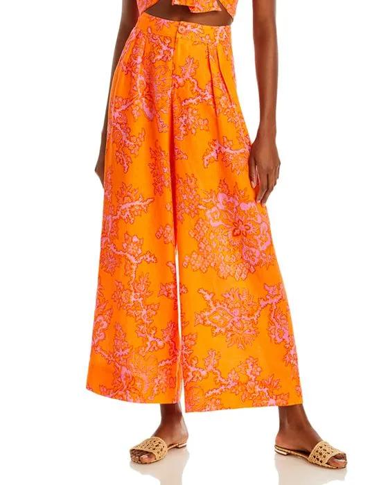 Campbell High Rise Printed Wide Leg Pants