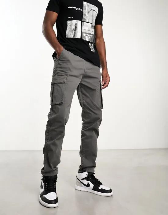 cargo pants in gray