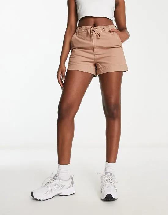 cargo shorts in tan
