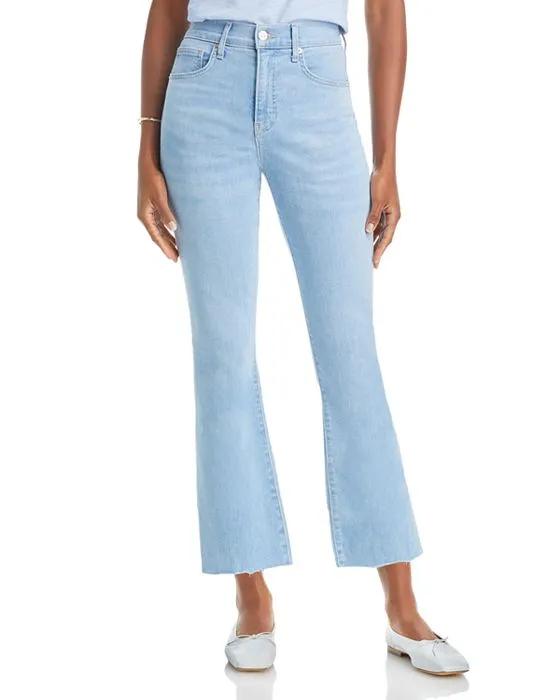 Carly High Rise Cropped Slim Jeans in Bail Out