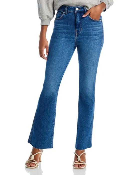 Carson High Rise Ankle Flare Jeans in Serendipity