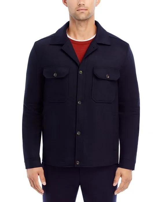 Cashmere & Wool Flannel Regular Fit Overshirt