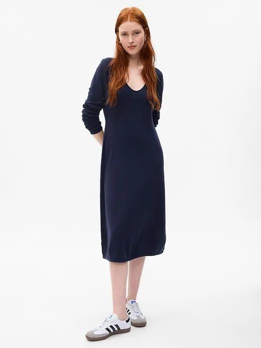 CashSoft Midi Sweater Dress