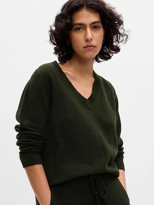 CashSoft V-Neck Sweater