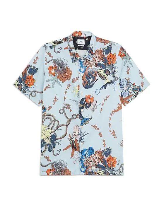 Casual Fit Deep Sea Print Shirt 