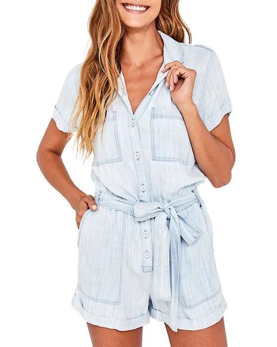 Chambray Utility Romper