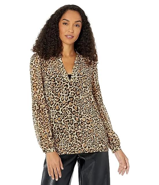 Cheetah Print Long Sleeve Tunic
