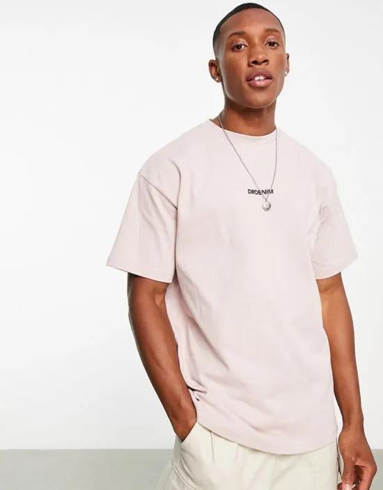 chest logo T-shirt in khaki