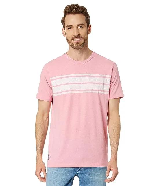Chest Stripe Crew Neck Tee