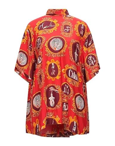 CHLOÉ | Red Women‘s Patterned Shirts & Blouses